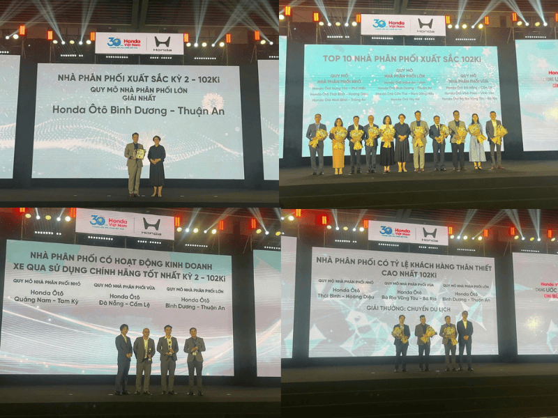 TONG HOP Honda Ôtô Bình Dương - Thuận An: Top Đại Lý Xuất Sắc Nhất Sự Kiện 102Ki