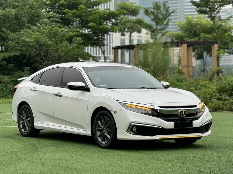 Bán Honda Civic G 2019 Cũ Màu Trắng Tại Bình Dương – Gen 10 Siêu Lướt 38.000km, Dáng Thể Thao