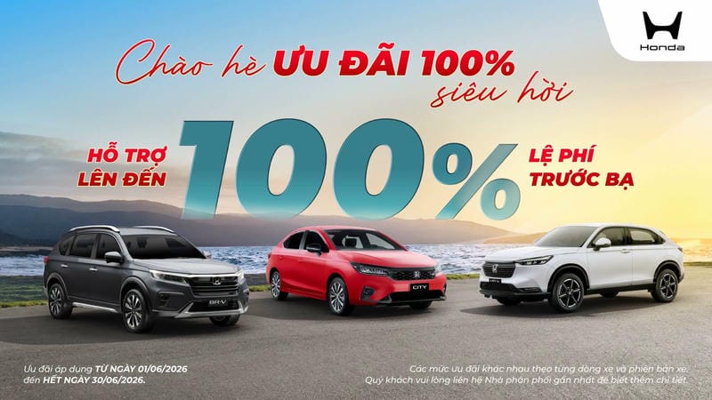 Khuyến Mãi Xe Honda Tháng 6/2026: Tặng 100% Trước Bạ Tốt Nhất Bình Dương 2 Khuyến Mãi Xe Honda Tháng 6/2026: Tặng 100% Trước Bạ Tốt Nhất Bình Dương CHG TRINH KM THANG 06 Khuyến Mãi Xe Honda Tháng 6/2026: Tặng 100% Trước Bạ Tốt Nhất Bình Dương